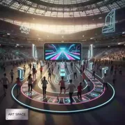 Аренда Комплекс интерактивный физкультурный InterTouch Веселый забег на арене «Фишт» — ART SPACE