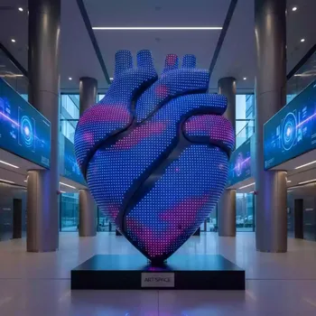 Аренда Фотозона интерактивное сердце в МФК «Горный» — ART SPACE