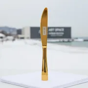 Аренда Нож столовый Ramus золото на пляже «Ривьера» — ART SPACE