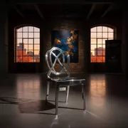 Аренда Стул серебряный пластиковый Наполеон New в Novotel Resort — ART SPACE
