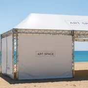 Аренда Шатер трансформер премиум бизон 4х8 на пляже «Ривьера» — ART SPACE