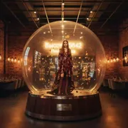 Аренда Фотозона "Снежный шар" в ресторане «Высота 5642» — ART SPACE