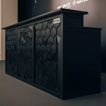 Аренда Стойка барная Hexagon Black в Bridge Resort — ART SPACE