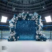 Аренда Декор фотозона из пайеток и шаров в ледовом дворце «Большой» — ART SPACE