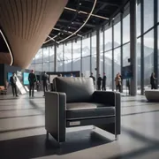 Аренда Стул черный экокожа белая Tolix Soft в Rixos Krasnaya Polyana — ART SPACE
