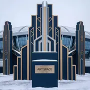Аренда Фасад брендированный на арене «Фишт» — ART SPACE