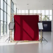 Аренда Фотозона красный бархат в Delta Sirius — ART SPACE