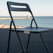 Аренда Стул Гунде черный в пляжном комплексе VinoGrad — ART SPACE