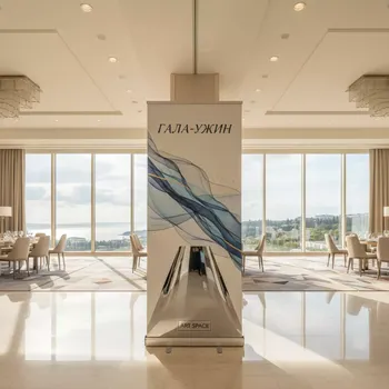 Аренда Схема сборки ролл ап стенда Капля в Imeretinskiy Hotel — ART SPACE