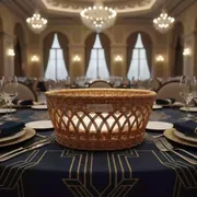 Аренда Корзинка для хлеба круглая плетеная Кейта 200х60 мм в Imeretinskiy Hotel — ART SPACE