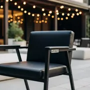 Аренда Стул Хит складной черный экокожа в Boutique Hotel PORTUM 1905 — ART SPACE