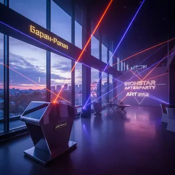 Аренда Лазерное шоу для вечеринок и клубов в ресторане «Баран-Рапан» — ART SPACE
