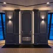 Аренда Фон для фотозоны для конференций на VIP теплоходе (Морпорт Сочи) — ART SPACE