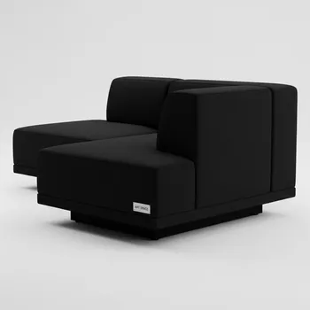 Аренда Секция угловая правая block black черная в Mercure Сочи Центр — ART SPACE