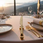 Аренда Нож столовый Sapporo золотой в Sochi Marriott Krasnaya Polyana — ART SPACE