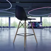 Аренда Стул Eames DSW барный черный в конгресс-холле отеля Жемчужина — ART SPACE