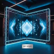 Аренда Фотозона угловая светодиодная 3х2,5 в ресторане «D.O.M» — ART SPACE