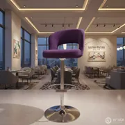 Аренда Барный стул Тревер фиолетовый в ресторане «Баран-Рапан» — ART SPACE