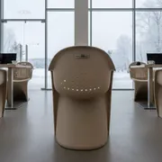 Аренда Кресло пластиковое бежевое Sky в ресторане «Voda» — ART SPACE