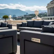 Аренда Лаунж зона Premium Elegante темно серый в казино «Сочи» — ART SPACE