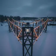 Аренда Полоса препятствий мост в этно-парке «Моя Россия» — ART SPACE