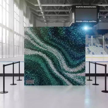 Аренда Фотозона с пайетками хамелеон в ледовой арене «Шайба» — ART SPACE