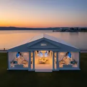 Аренда Шатры на берегу Волчихинского водохранилища в ресторане «Sanremo» — ART SPACE