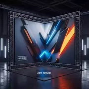 Аренда Фотозона угловая из LED экрана 3х3 м на территории Морпорта Сочи — ART SPACE