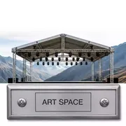 Аренда Сцена односкатная 20х14 м металлик на площадке Rosa Peak (2320м) — ART SPACE