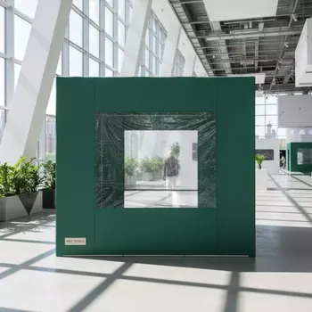 Аренда Стенка для садового тента Green Glade 195х295 м полиэстер с окном зеленая в VK Stadium Sirius — ART SPACE