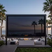 Аренда Экрана для проектора с электроприводом Lumien Cinema Control LCC 100114 16 9 в пляжном клубе Del Mar — ART SPACE