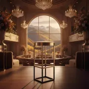 Аренда Стул металлический барный Round в Golden Tulip Rosa Khutor — ART SPACE