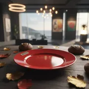 Аренда Тарелка пирожковая красная Porland 18 см в Imeretinskiy Hotel — ART SPACE