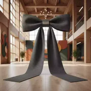 Аренда Бант льняной серый 13,5х249 см в этно-парке «Моя Россия» — ART SPACE
