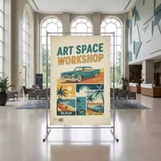 Аренда Баннера в стиле ретро в Courtyard by Marriott Sochi — ART SPACE