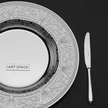 Аренда Тарелка подстановочная серебряная Амато в Pullman Sochi Centre — ART SPACE