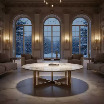 Аренда Столик журнальный мраморный Sorrento в усадьбе Голицына — ART SPACE