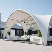 Аренда Шатер арочный 10х10 м 100 м² в ресторане «Sanremo» — ART SPACE