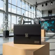 Аренда Папка портфель Attache А4 240х317х30 мм пластик черная с замком в МФК «Горный» — ART SPACE