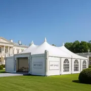 Аренда Тент шатер Green Glade 3020 6х12х3,2 м полиэстер в усадьбе Голицына — ART SPACE