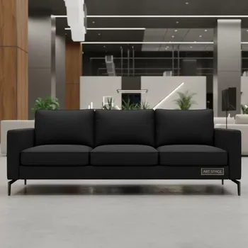 Аренда Диван трехместный Elegance черный в Cosmos Sochi Hotel — ART SPACE