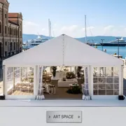 Аренда Шатер 8х15 Loseberger в зале «Чайка» (Морпорт) — ART SPACE