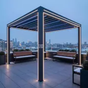 Аренда Пергола металлическая SKYPergs Plus 3х4 м в ресторане «Магадан» — ART SPACE