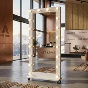 Аренда белого гримерного зеркала в Сочи в ART SPACE