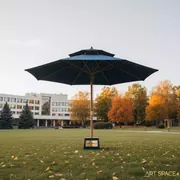 Аренда Зонт с боковой опорой 3х3 м в санатории «Октябрьский» — ART SPACE