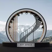 Аренда Сцена круглая с лестницей в Golden Tulip Rosa Khutor — ART SPACE