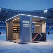 Аренда Дизайн проект торгового островка Lifestyle 2х3 метра на Медальной площади — ART SPACE