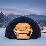 Аренда Тент быстровозводимый черный 4х4 м в Stella di Mosca — ART SPACE