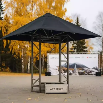 Аренда Зонт профессиональный Lido Titanium 2.1х2.1 м в этно-парке «Моя Россия» — ART SPACE