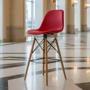 Аренда Стул барный Eames красный в Cosmos Sochi Hotel — ART SPACE